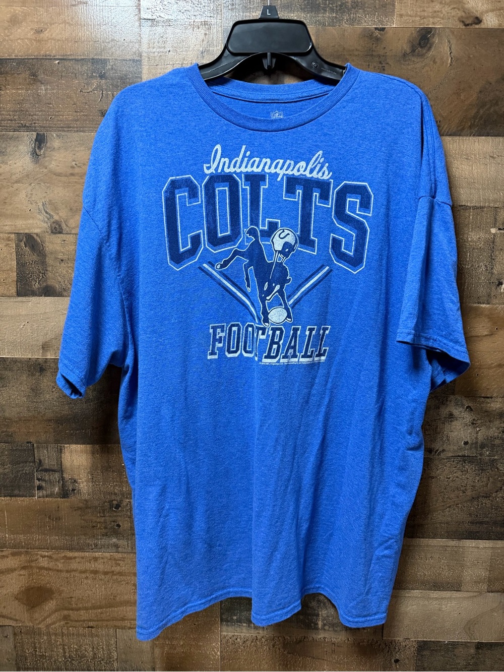 Indianapolis Colts T Shirt Men XXL Blue NFL Team Apparel Football